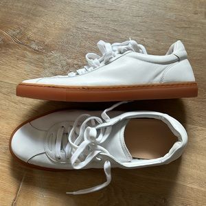 M. Gemi Palestra Minimo. White Leather with Natural Rubber bottoms. Size 37. NWT